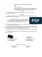 Deed of Absolute Sale of An Unregistered Parcel of Land