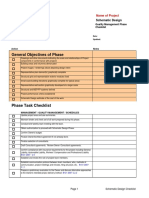 General Objectives of Phase: Schematic Design