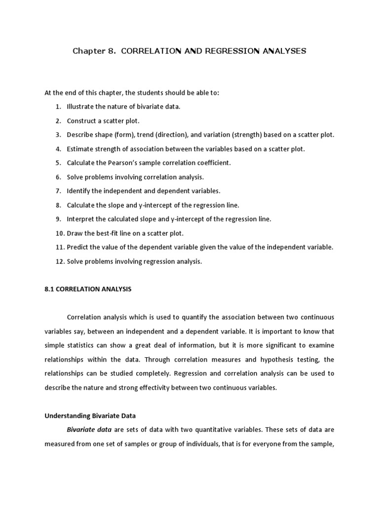 Correlation and Regression Analysis | PDF | Correlation And Dependence ...
