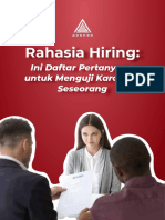 Rahasia Hiring - Daftar Pertanyaan untuk Menguji Karakter Seseorang