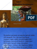 Kelas 9 Agama Buddha Meditasi