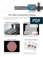 ISO 16232 Contamination Analysis: VHX Series Digital Microscope