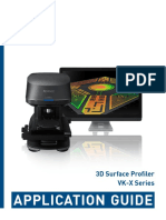 Application Guide: 3D Surface Profiler VK-X Series