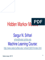 Hidden Markov Models: Sargur N. Srihari Machine Learning Course