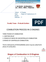 Stages of Combustion in CI Engine