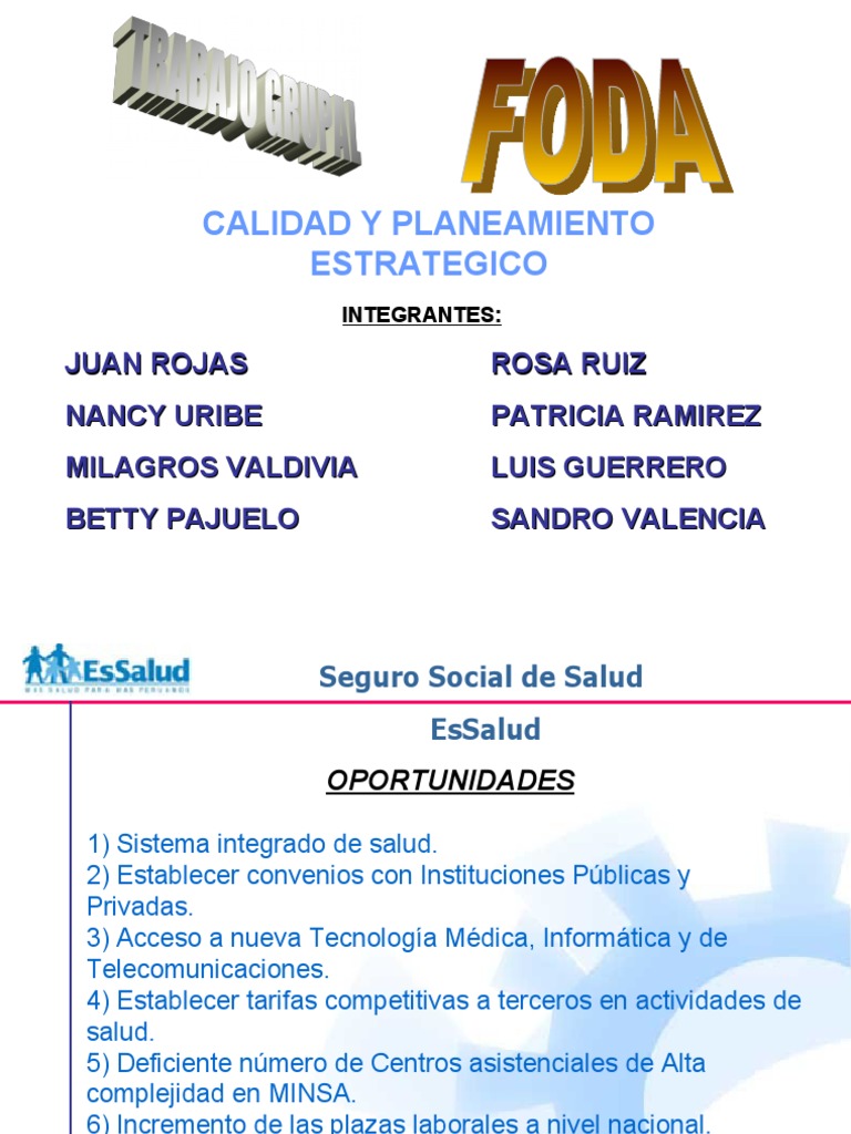 FODA Essalud | PDF | Ciencias de la Salud