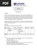 Faculty of Civil Engineering and Built Environment: Assignment (5%)