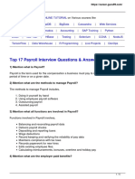 Top 17 Payroll Interview Questions & Answers: 1) Mention What Is Payroll?