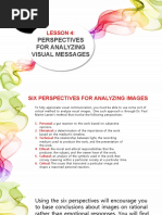 Lesson 4 Perspectives in Analyzing Visual Messages