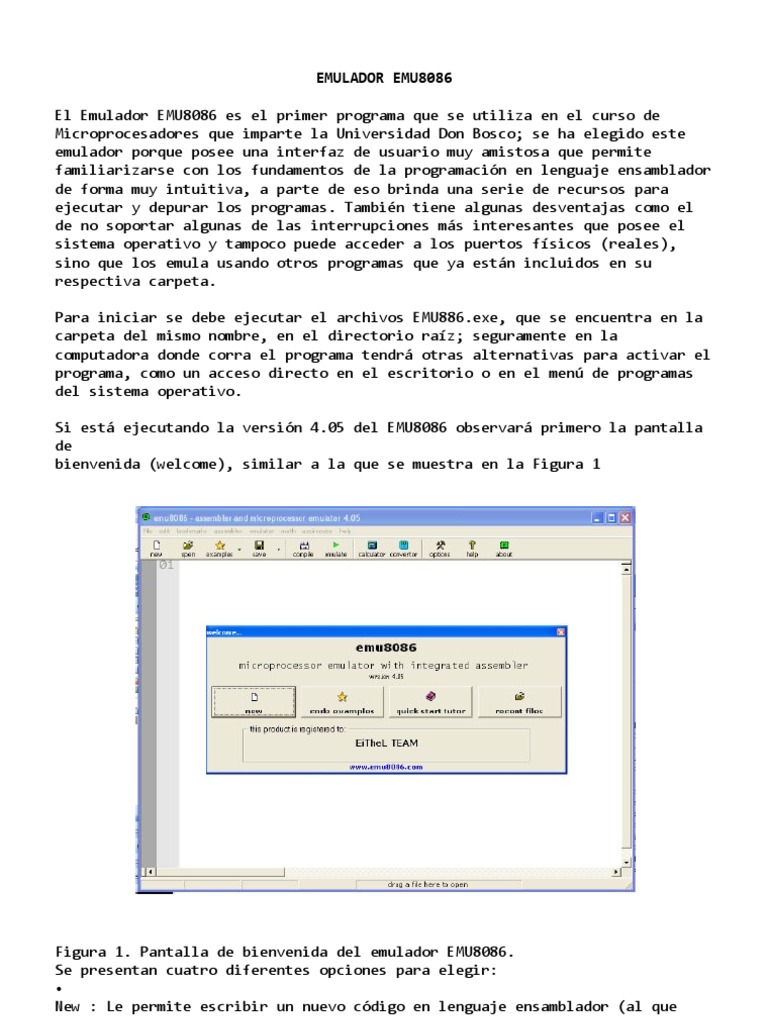 Emulador Emu8086 | PDF