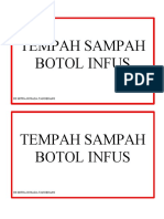 Tempah Sampah Botol Infus: Rs Mitra Husada Tangerang