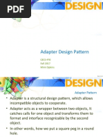 Adapter Design Pattern: CECS 470 Fall 2017 Mimi Opkins