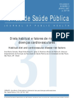 Dieta Habitual e Fatores de Risco para Doenças Cardiovasculares