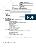 Quality Form: Proposal Abstract of The Proposal (Maximum of 250 Words) Background
