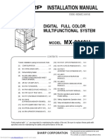 Installation Manual: Digital Full Color Multifunctional System