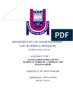 Department of Law and Human Rights Law of Criminal Procedure
