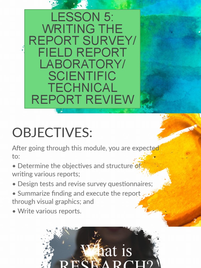 Writing Effective Research Reports | PDF | Survey Methodology | Science