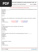 BBACA 2019 Pat. SEM III CA 302 Data Structure MCQ