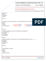 BBACA 2019 Pat. SEM III CA 302 Data Structure MCQ