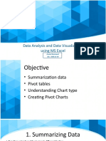 Data Analysis and Data Visualization Using MS Excel: Arvind Kumawat Bsc. Aiml & VR