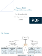 07 Expected Return and Risk Handout