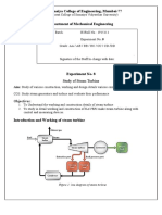 Expt No. 8 - Steam Turbine