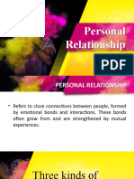 PERSONAL RELATIONSHIP New