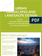 Urban Landscapes and Landsacpe Design