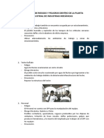 Evaluación de Riesgos y Peligros Dentro de La Planta Industrial de Industrias Mecánicas