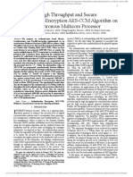 A High Throughput and Secure Authentication-Encryption AES-CCM Algorithm On Asynchronous Multicore Processor