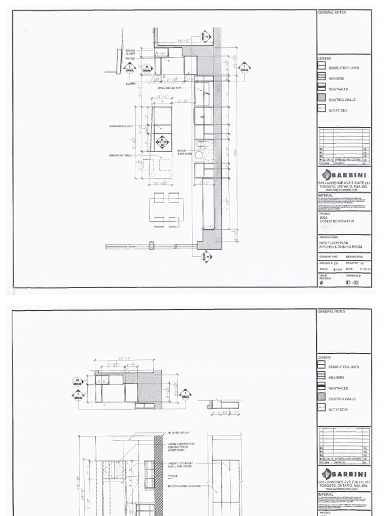 Kitchen Floor Plans and Elevation | PDF
