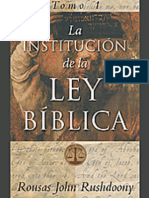 La Institucion de La Ley Biblica, Tomo 1