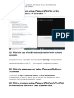 Experiment No 12:-Write A Program To Demonstrate The Use of Jtextfield and Jpasswordfield Using Listener Interface