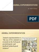 Stop Animal Experimentations: By: Charles Williams