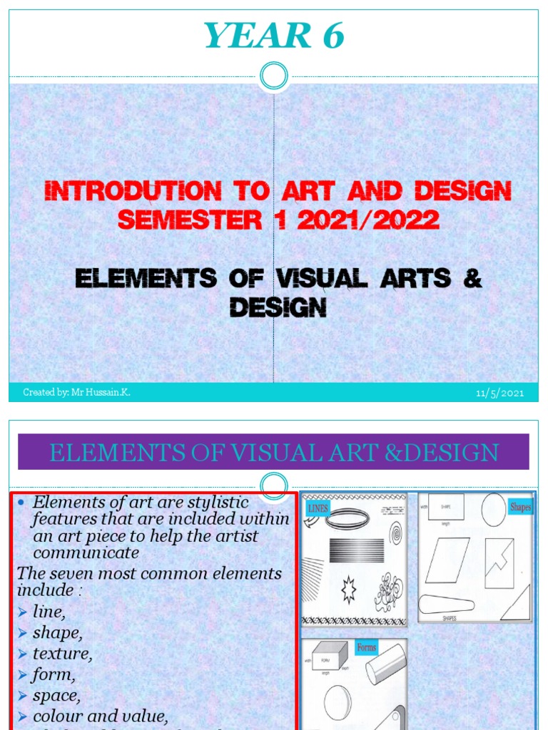 Elements of Visual Art &design PDF Color Perspective (Graphical)