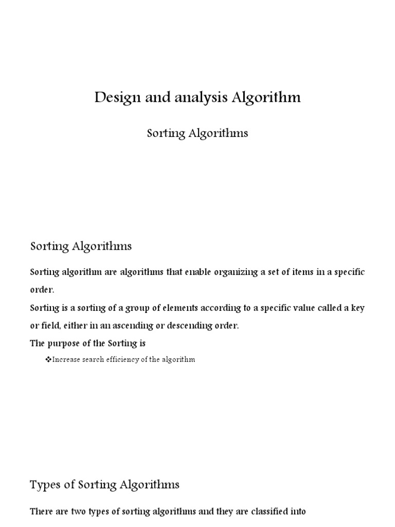Sorting Algorithms Explained | PDF | Applied Mathematics | Computer Science