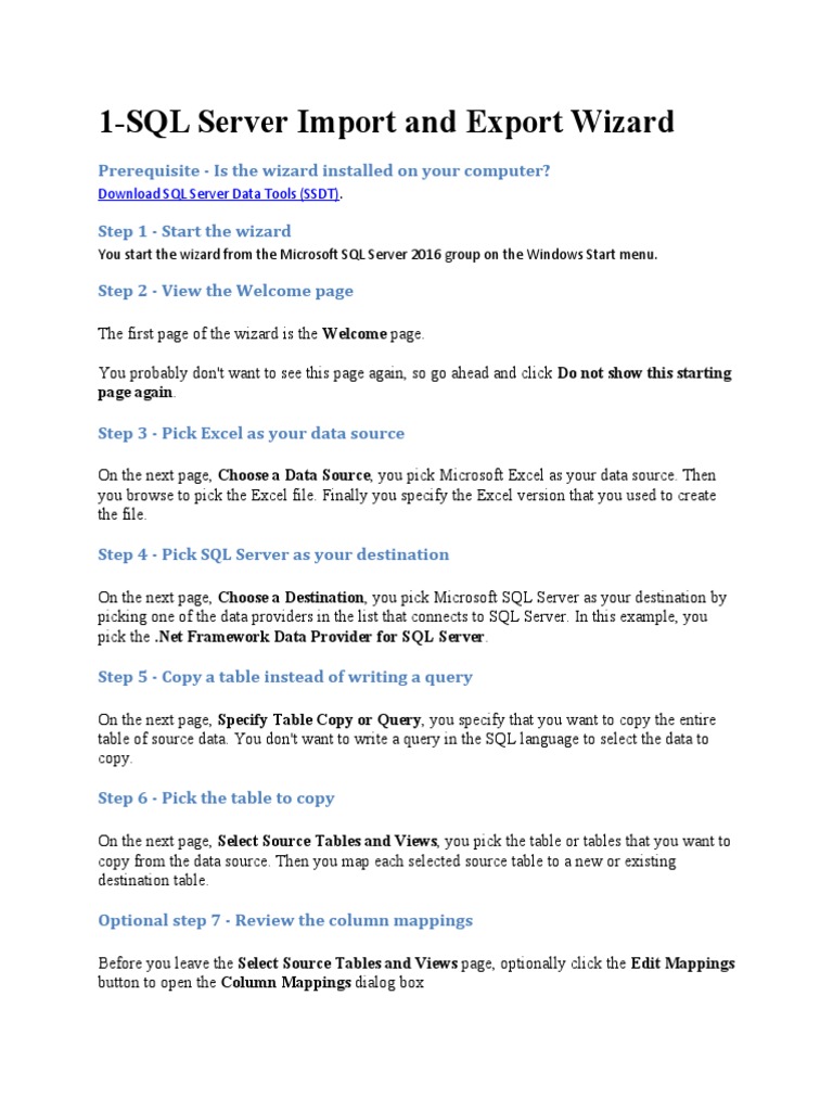 Data Export | PDF | Microsoft Sql Server | Microsoft Excel