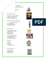 UNIT III. Worksheet. Exercises About Zero and First Conditionals