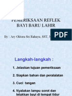 Pemeriksaan Reflek Bayi Baru Lahir