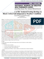 Stability Analysis of RC Isolated Footing Resting On Black Cotton Soil Subjected To Weather Condition