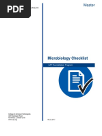 College of American Pathologists-Microbiology Checklist