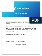 La Clasificación de Los Dispositivos de Transmisión de Datos Por Cada Capa Del Modelo OSI.