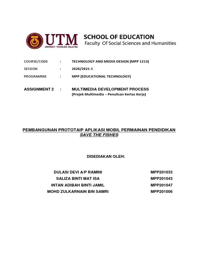Penulisan Proposal Pembangunan Courseware-Group 2 | PDF
