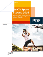 普华永道体育产业研究报告2016 PwC Sports Survey Aug 2016