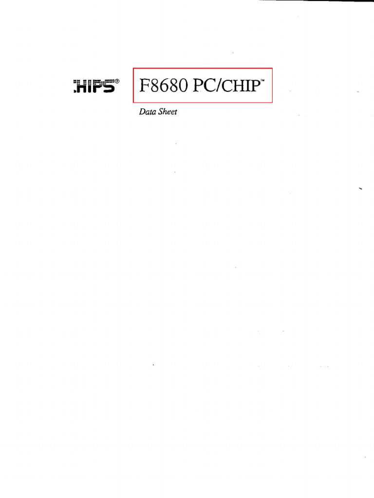 F8680 Rev 1 1 | PDF