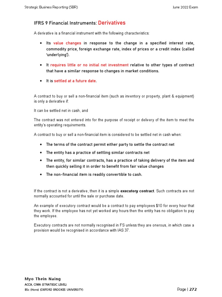 SBR Hedge Accounting PDF Derivative (Finance) Hedge (Finance)