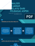 ANALISIS SEJARAH MELAYU DARI PELBAGAI ASPEK (Recovered)