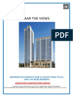 The Views Tangent Pile-Method Statement