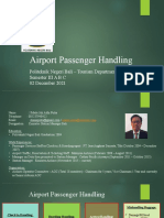 Airport Passenger Handling: Politeknik Negeri Bali - Tourism Department Semester III A B C 02 December 2021