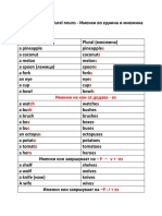 Singular and Plural Nouns - Plan